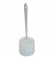 Ensemble WC brosse + réceptacle blanc