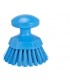 Brosse ronde soleil vaisselle, diamètre 110 mm, fibres dures, bleu - VIKAN