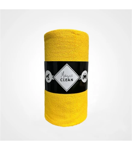 LAVETTE MAGIC CLEAN JAUNE RLX DE 75 MICROFIBRE PRE DECOUPEES