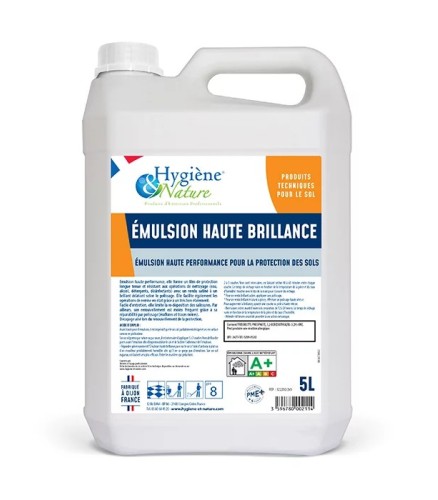 Émulsion Haute Brillance 2x5L | Protection & éclat des sols