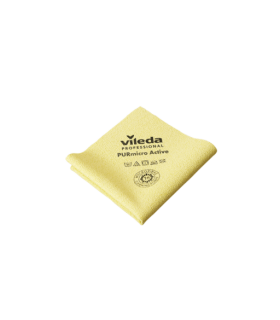 Purmicro jaune 38x35 cm (lot de 5) | Lavette microfibre pro
