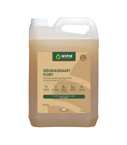 Dégraissant fort - Bidon 5 litres - LE VRAI PROFESSIONNEL