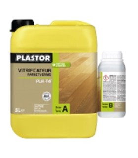 Vitrificateur parquet Pur-T4 extra mat, 5 litres+durc. - PLASTOR
