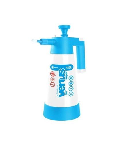 Pulvérisateur à pression avec tête 360° Viton, 1,5 litres, bleu - 4B DISTRIB