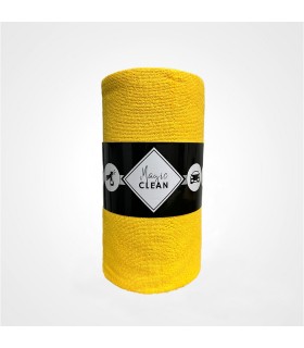 LAVETTE MAGIC CLEAN JAUNE RLX DE 75 MICROFIBRE PRE DECOUPEES