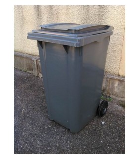 Conteneur 2 roues type Grand Lyon, gris - 240 litres - COLLVERT