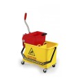 Seau spider jaune 2 x 8 litres avec presse plat sans fond - DME
