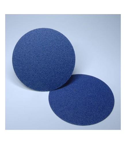 Disque abrasif auto fixant quad Zirco bleu, grain 80 - Diamètre 178 mm - PLASTOR