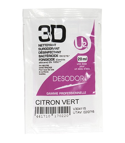 3D citron vert, 250 doses - DESODOR