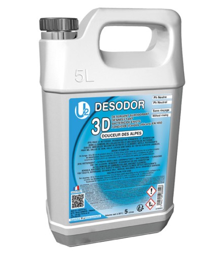 Détergent, désinfectant, odorisant 3D Douceur des Alpes, 5 litres - DESODOR