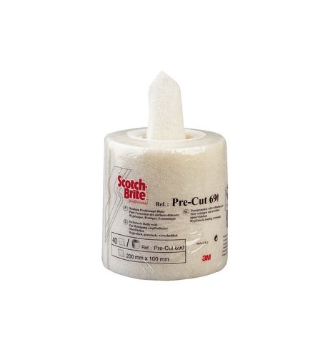 Rouleau blanc prédécoupé - 4 mètres - 3M