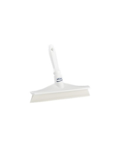 Raclette de table monolame ultra hygiène + mini manche 245 mm, blanche - VIKAN