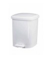 Poubelle plastique blanche, 4 litres - TAMPEL