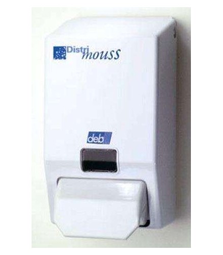 Distributeur savon Distrimouss blanc, 1 litre - DEB