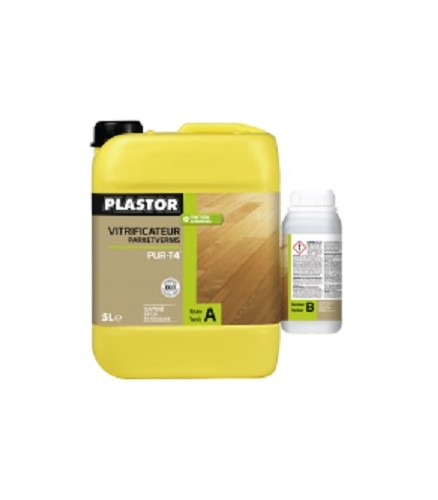 Vitrificateur parquet Pur-T4 extra mat, 5 litres+durc. - PLASTOR
