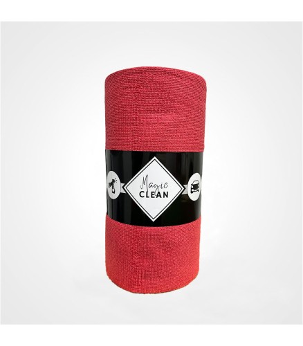 Lavette Magic Clean rouge, Rouleau 75 microfibres - VILEDA