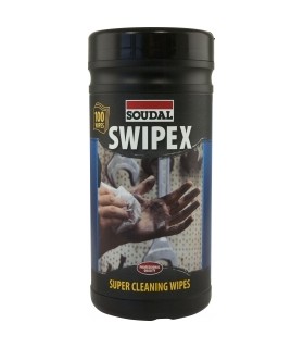 Lingettes nettoyantes Swipex, boite de 100 lingettes - PLASTOR
