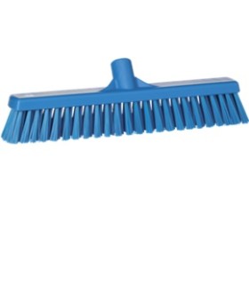 Balai 410 mm fibres dures et souples, bleu - VIKAN