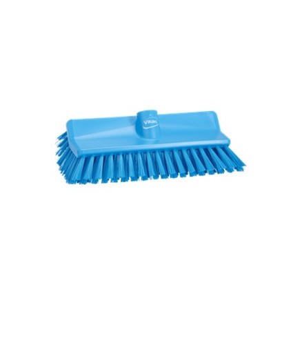 Balai brosse High-Low universel, 265 mm, incurvé, médium, bleu - VIKAN