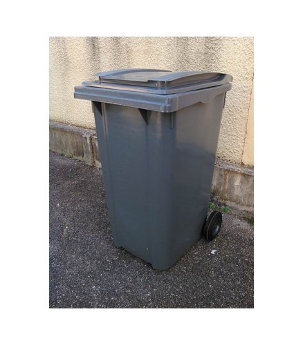 Conteneur 2 roues type Grand Lyon, gris - 240 litres - COLLVERT