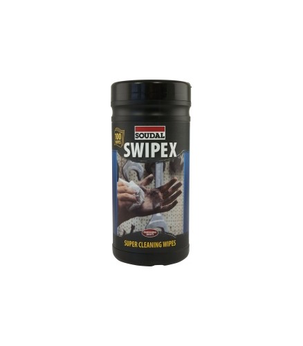 Lingettes nettoyantes Swipex, boite de 100 lingettes - PLASTOR