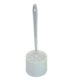 Ensemble WC brosse + réceptacle blanc