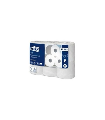 Papier WC T4 prestige Premium, 2 plis, 150 feuilles, 48 rouleaux - TORK