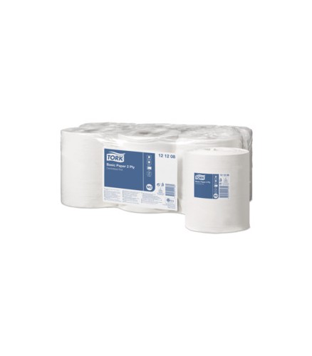 Bobine M2, 450 feuilles, 2 plis, lot de 6 - TORK