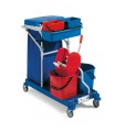 Chariot Morgan, 4 seaux (2 x 6 litres et 2 x 15 litres), diamètre 125 cm - DME