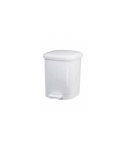 Poubelle plastique blanche, 4 litres - TAMPEL