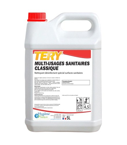 Multi-usages sanitaires classique Tery, 5 litres - HYGIENE ET NATURE