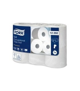 Papier WC T4 prestige Premium, 2 plis, 150 feuilles, 48 rouleaux - TORK