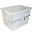 Auge plastique avec couvercle étanche, 12 litres - PLASTOR