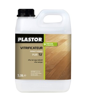 Vitrificateur parquet Pur-T2 gloss 30-45 satiné - 2,5 litres - PLASTOR