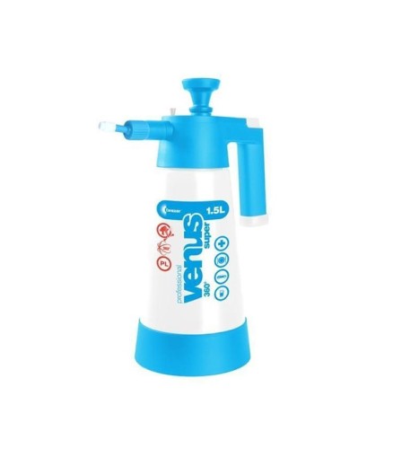 Pulvérisateur à pression avec tête 360° Viton, 1,5 litres, bleu - 4B DISTRIB