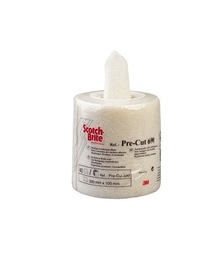 Rouleau blanc prédécoupé - 4 mètres - 3M