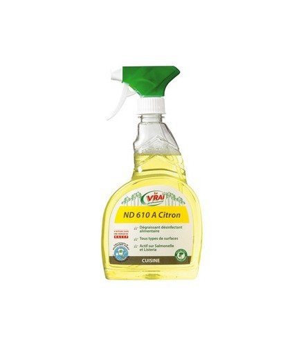 ND 610 A milieu alimentaire - Pulvérisateur 750 ml - LE VRAI PROFESSIONNEL