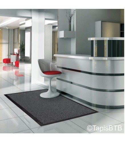 Tapis Smart gris anthracite, 120 x 240 cm - BENOIT TAPIS BROSSE