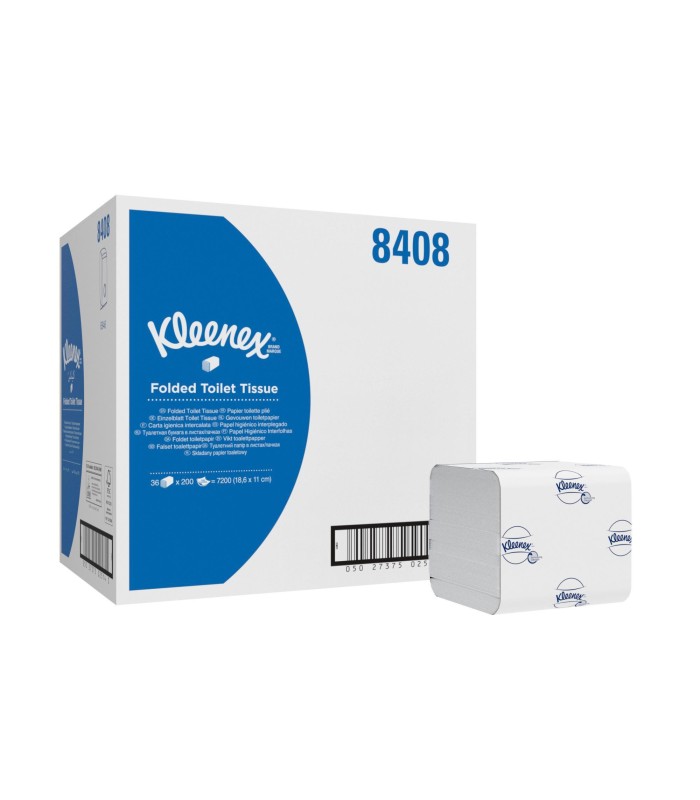 Papier toilette en paquet double épaisseur Kleenex 8408 - 36 x 200 feuilles  sur