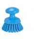 Brosse ronde soleil vaisselle, diamètre 110 mm, fibres dures, bleu - VIKAN